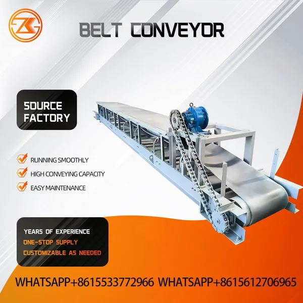 TD75 Light Type Fixed Belt Conveyor Low Cost For Power Plant Fly Ash Grain Silo Ash Handling Equipment photo-2