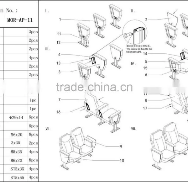 China Factory Auditorium Chair photo-3