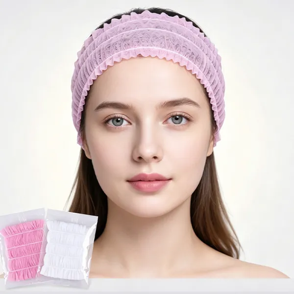 Cross-border Disposable Breathable Elastic Non-woven Hair Band HTSFD-001 5g for Beauty Salon Spa Sauna Hotel Bathing