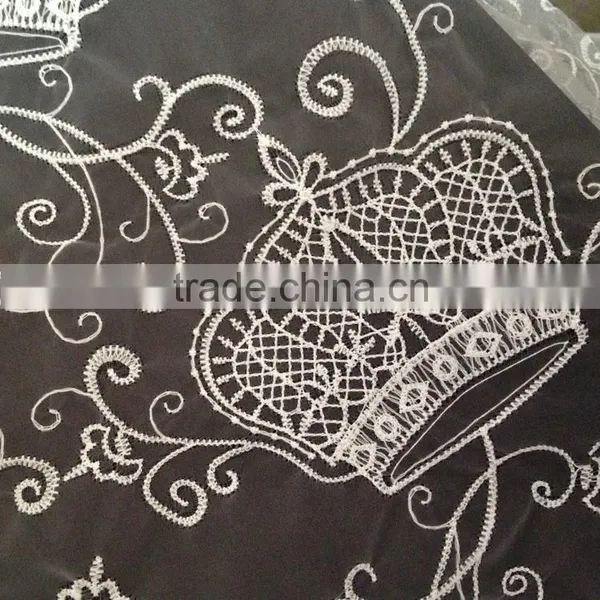 2016 Lace Accessory Hot Glass Yarn Fabric Polyester Lace Milk Silk Full Lace photo-4
