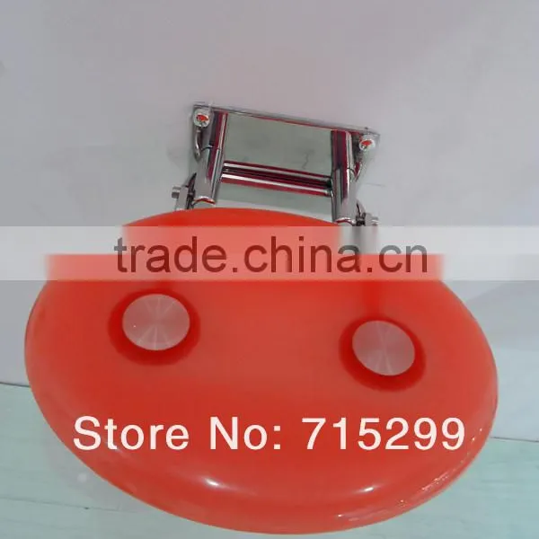Made of High-tech Acrylic Seat Pad and Stainless Steel Shower Toilet Seat