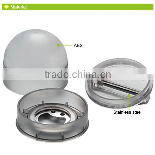 D473 Plastic Kitchen Accessory 3 in 1 Magic Ball With Fruit Peeler and Bottle Opener Outward Tool