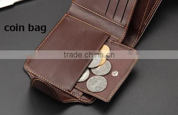 Baellerry New Fine PU Leather pu Leather Men's Wallet With Coin Bag photo-2