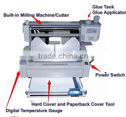 Free Shipping DC-30B Perfect Hot Wireless Glue Book Binding Machine photo-3