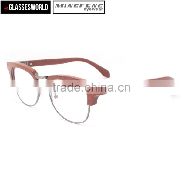 2015 Fashionable Eyewear Factory Wholesale in China Rare Wooded Optical Frame FW654