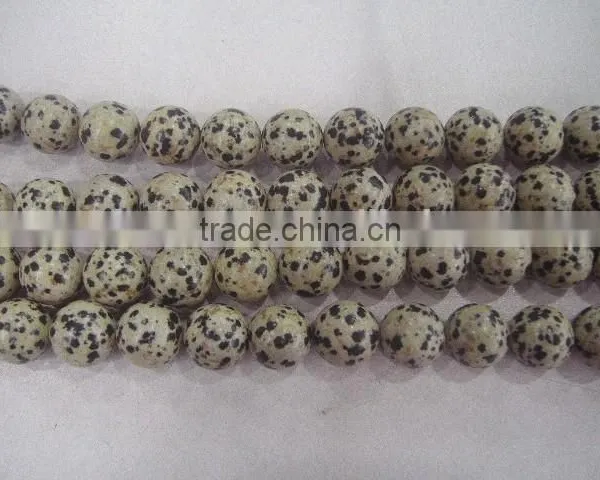 Dalmatine Jasper Round Bead for Necklace Decoration photo-2