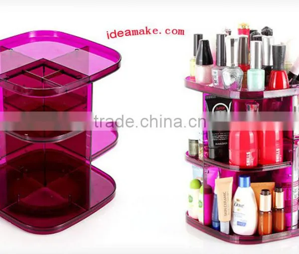 360Degree Spinning Rotating Makeup Organizer photo-6