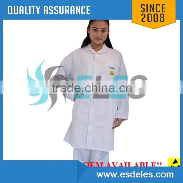 Customization Available 5mm Grid Cleanroom Antistatic ESD Garment photo-4