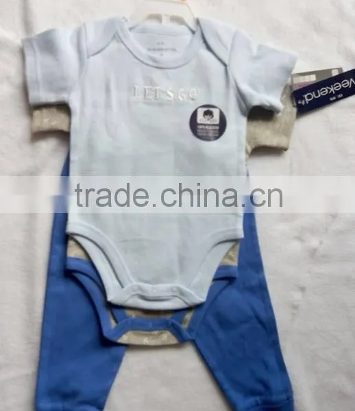 High Quality 3pcs Baby Clothes Sets Infant Clothes Sets (in Stock) photo-4