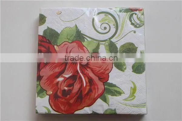 High Quality Logo Printed Colorful Feature Paper Napkins for Dinner photo-3
