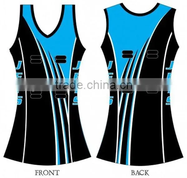 Stripe Design Netball A-line Dress Sublimation Made photo-2