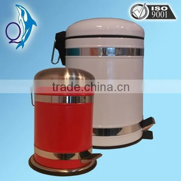Stainless Steel Foot Pedal Dustbin Rubber Painted Household Dustbin With Pedal photo-3