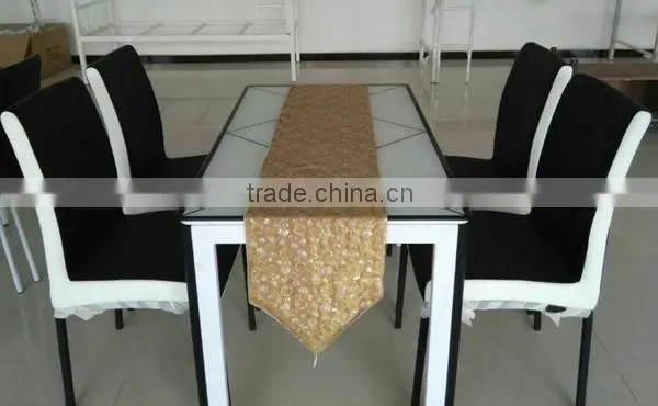 Modern Minimalist Glass Dinette Table Four Chairs Combination Small Apartment Dining Table Dining Table photo-5