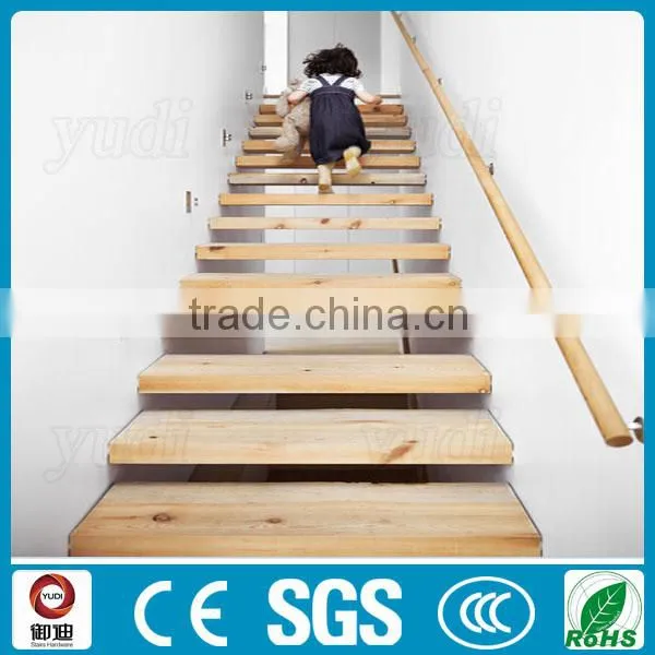 Modern Indoor Wood Floating Stairs Design photo-6
