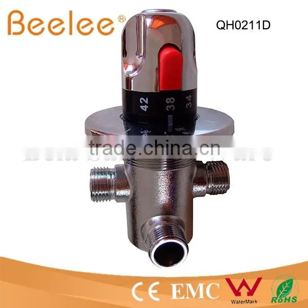 Bath&Show Mixing Valve 1/2" or 3/4" Brass Thermostatic Mixing Valve Quality Choice photo-2