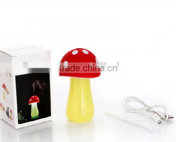 Mushroom Appearance LED Lamp Humidifier Fogger Cool Mist Usb Ultrasonic Humidifier Portable Air Humidifier photo-6