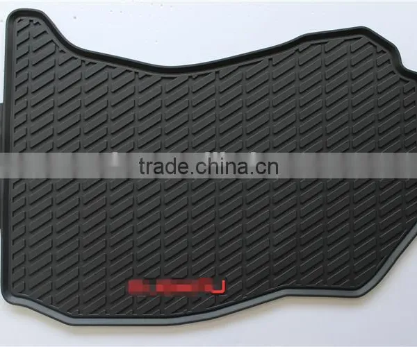 PVC Latex Foot Mat Car Floor Mats for Subaru Forester Complete Set (Black) photo-3