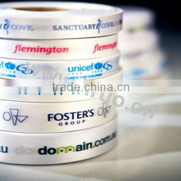 Polyester Satin Label Fabric For Care Label Printing