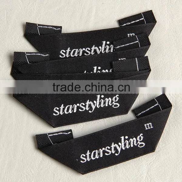 Custom Unique Triangle Folded Weaving Neck Label Size Label for Women's Spring Suit photo-5