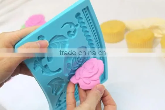 Silicone Mold Fondant Flowers for Cakes photo-4