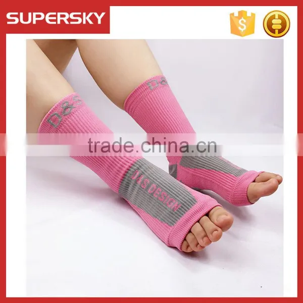 F028 jacquard compression foot sleeve/pink compression foot sleeve/CopperJoint Compression Ankle Sleeve