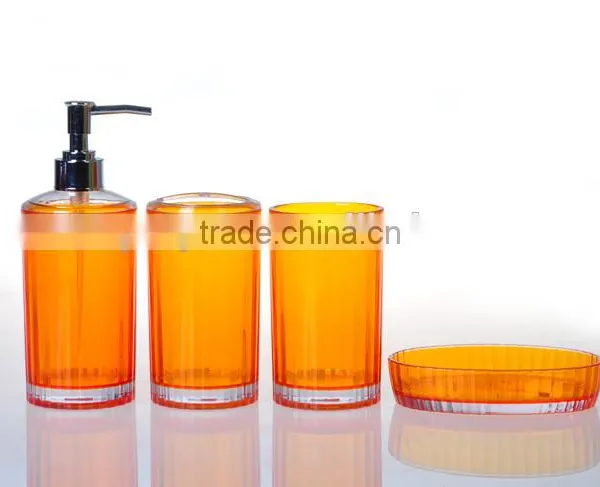 MZ High Quality 4 Pieces Plastic Bathroom Set/lotion Pump photo-5