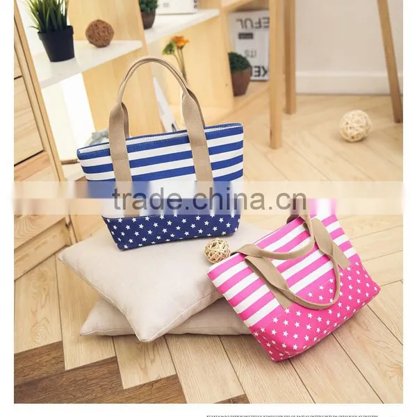 Cotton Canvas Beach Tote Bag photo-2
