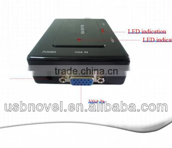 VGA 2 Port Splitter,vga Splitter,2 Ports Vga Adapter in Hight Quality photo-4