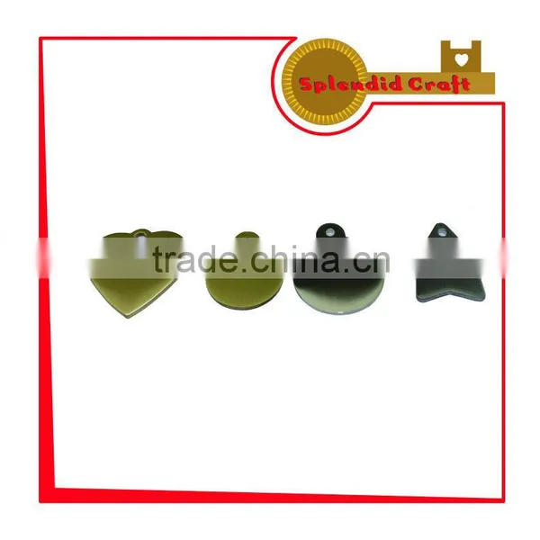 Different Shape Brass Blank Dog Tag