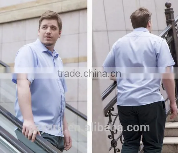 Men's Plus Size XXXL Etc Classical Casual Business Cotton Short Sleeve Shirt photo-2