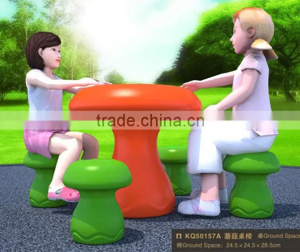 Kaiqi Group Kindergarten Classroom Furniture mushroom table an chairs