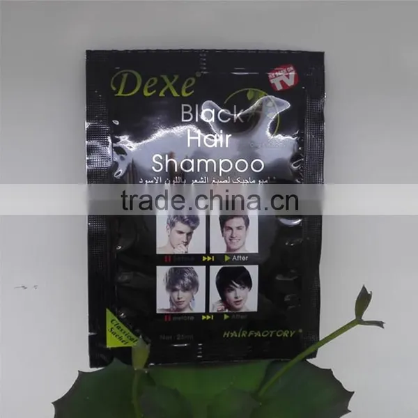 Dexe Hair Dye Hair Black Yucaitang Sachets Fast Black Hair Shampoo photo-5