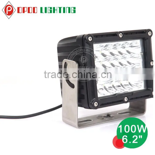 Top Sale Square 6 Inch 100w Led Work Light for Suv Atv Jeep photo-2