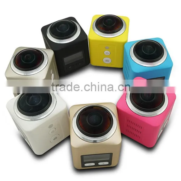 New Cube 360 Wifi Sport Action Camera 360 Degree Fisheye Panoramic Camcorder Support VR Function Quality Choice