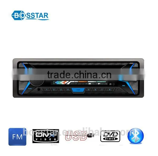Detachable Panel Single Din Car Audio Dvd Vcd cd Mp3 Mp4 Player With Bluetooth Enabled