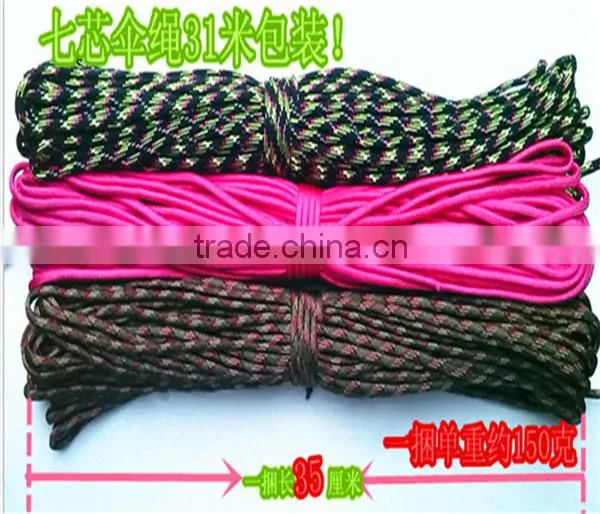 550 Paracord Parachute Cord Lanyard Rope Mil Spec Type 7 Strands Outdoor Paracord photo-3