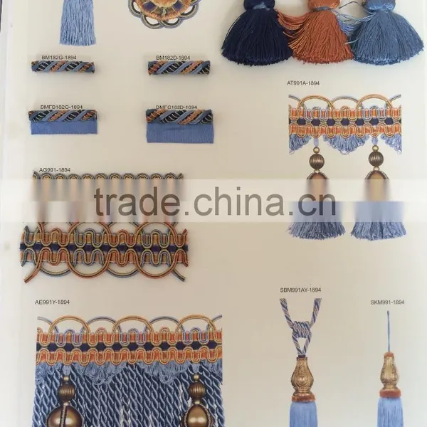 [YZLACE] Tassels Lace Curtains Wholesale 10020 photo-4