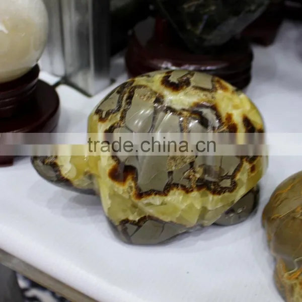 Hand Carved Large Dragon Septarian Gemstone Tortoises photo-3