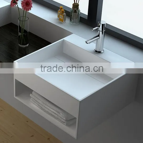 Bathroom Basin Units Solid Surface Wash Basin, Cultured Marble Wash Basin, Stone Resin Wash Basin,Artificial Stone Washing Basin photo-2