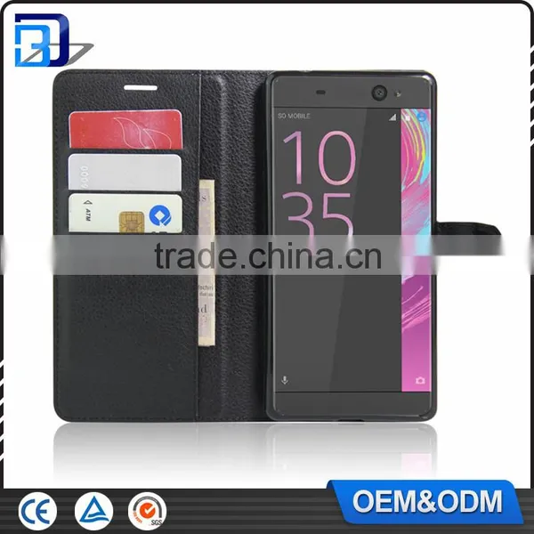 New Arrival Wallet Leather With Card Slots Stand Flip Case for Sony Xperia C6 Ultra Cell Phone Cover China Price photo-4