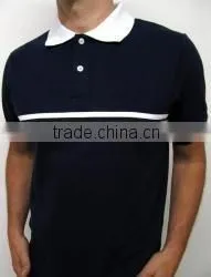 Wholesale Men Navy Polo With Lines