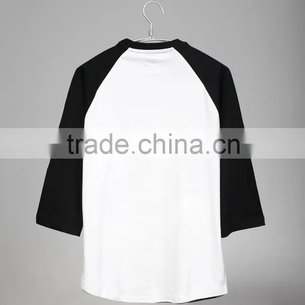 2015 Summer Fashion Full Print 3d t Shirt,black Raglan Sleeves Human Sublimation Printing t Shirts photo-5
