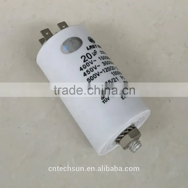 Motor Run Capacitor With Bolts for Washing Machine