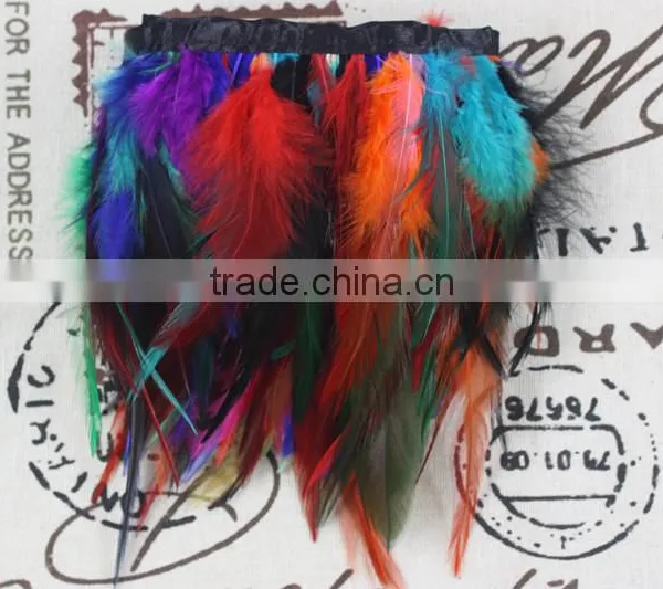 Colorful Feather Fringe Trim for Decoration/DIY photo-4