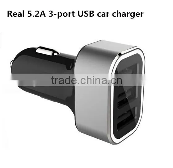 Express Mobile Phone & Tablet Car Accessories 3 Port Usb Car Charger 5.2a Car Charger Adapter photo-4