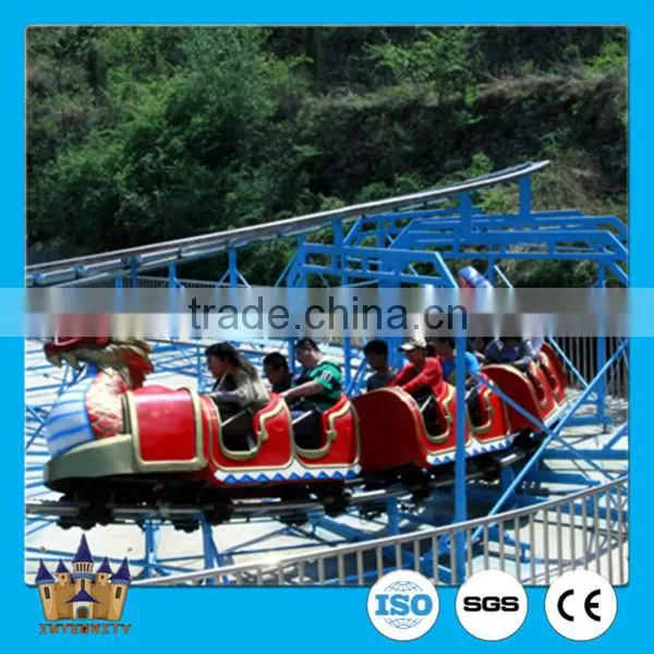 Theme Park Amusement Rides Mini Roller Coaster Train Slide Dragon for Children photo-4