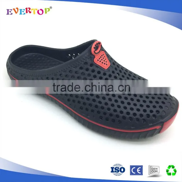 Black eva injection rocker clog shoes