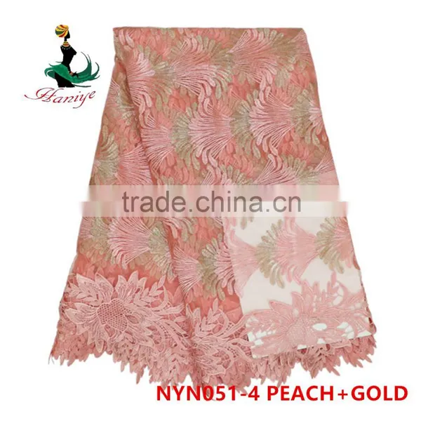 Haniye 2016 African Tulle Lace Fabrics for Party/tulle Lace Fabrics/NYN51 photo-4