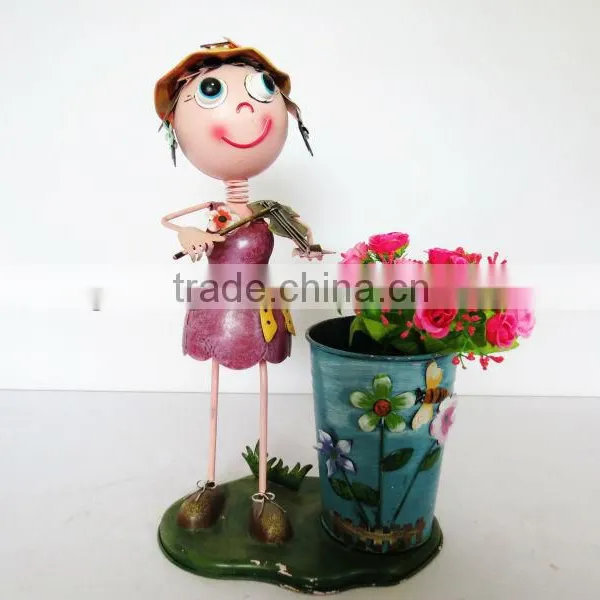 Outdoor Decor Metal Flower Pots photo-6