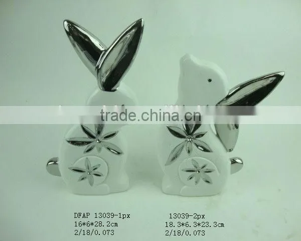 Porcelain Easter Bunny Figurine photo-2